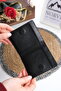 Genuine Leather Double Coin Compartment Magnetic Card Holder Wallet 1337 - 4
