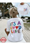 It's a good life double sided printed premium oversize t-shirt