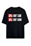 I Don'T Care Printed Unisex 100% Cotton Oversize T-Shirt