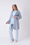 3-Piece Maternity Pajama and Dressing Gown Set - Nursing-Friendly Lace Maternity Set - 2