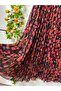 Patterned Chiffon Boho Lined Flared Skirt - 3