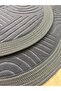 Premium Non-Slip Base Bath Mat with Jute Edge Detail Oval Round Set 100X60-60X60 - 4