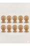 Wooden Globe Knob Luxury Country Kitchen Furniture Cabinet Drawer Knob (Display Stand Leg) (10 Pcs)