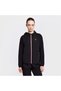 26B-2012 Women's Running Zippered Black Hooded Sweatshirt