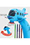 Kids Drawing Projector Table with 24 Patterns & Adjustable Angle, Airplane Design, Blue - 3