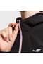 26B-2012 Women's Running Zippered Black Hooded Sweatshirt - 5