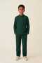 Green 100% Cotton Muslin Fabric Boys' Suit Comfortable Fit Hajj and Umrah Outfit - 2