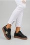 Girls' Sneakers with Glittery Star Detail, Lace-Up, Non-Slip Stretchy Sole - 2