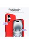 iPhone 16 Plus Case with Velvet Inside and Matte Outside Screen and Camera Raised Launch Flexible Silicone Cover - 2