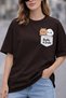 Bubu & Dudu Printed Unisex Oversize T-Shirt – Cotton Crew Neck Casual Streetwear T-Shirt