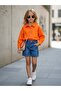 Girl's Design Orange Jacket - 5