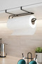 Matte Black Snap-On Paper Towel Holder Hanging Paper Towel Holder - 3