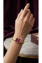 Swarovsk Women's Steel Watch Gold Color Burgundy Dial Luxury |   Elegant Stylish Women's Wristwatch with Stones 2026 - 5