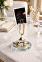 Bird Figured Crystal Gold Note / Photo Holder - 4