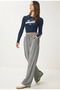 Comfortable Cut Women's Tube-Leg Sweatpants (Regenerated Fabric) - 4