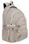 Ultra Luxury Unisex Crinkle Fabric High School, Middle School Backpack with Double Compartment Pen Holder and Keychain - 2