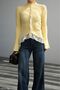 Women's Lace Detailed Buttoned Knitwear Cardigan - 5