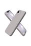 iPhone 17E Compatible Silicone Case - Pastel Color Tone Flexible Cover with Camera Protection - Gray