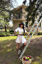 Beige Amoure Shirt Collar Buttoned Short Sleeve Dress Ate-4918 - 5