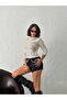 Sparkly Sequin Embroidered Long Sleeve Women's Blouse - Stone |   F1866 - 2