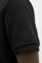 12268130 Jjeaustın Polo Ss Noos Men's Polo Collar Black T-Shirt - 6