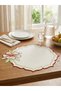 Placemat Supla Presentation Napkins with Lily Embroidery for 2 Persons - 4 Piece Spring Series with Gift - 2