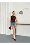 Zero Sleeve Lace Blouse - Brown |   D2750 - 2