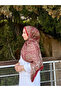 Women's Burgundy Tile Ethnic Paisley Patterned Soft Textured Cotton Soft Shawl - 3