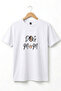 Dog Mom Written Paw Design Printed Unisex 100% Cotton Basic T-Shirt Special for Dog Lovers