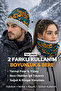 Polar Neck Warmer Beanie Convertible Drawstring Winter Thermal Buff Unisex Motor Ski Neck Warmer - 4