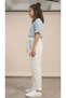 Girl's Linen Trousers White Color with Pockets 6/15 Years - 2
