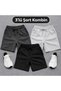 3-Pack Men's Coll Bermuda Summer Shorts Black Gray Smoked - 2