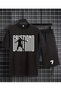 Ronaldo Printed 100% Cotton Crewneck Children's T-Shirt-Shorts Two-Piece Set