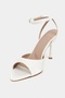 Tania Sedef Satin Ankle Belt Detailed Women's Thin Heeled Shoes - 7