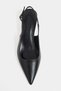 Dipsy Black Matte Buckle Detail Pointed Toe Women's Heeled Shoes - 9