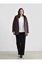 Hooded Quilted Women's Puffer Coat - 2