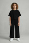 Lumy Combed Cotton Girls' Wide-Leg Summer Trousers - 6