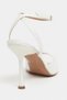 Tania Sedef Satin Ankle Belt Detailed Women's Thin Heeled Shoes - 9