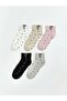 Girl's Polka Dot Booties Socks 5-Pack