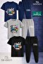 Children's Unisex Game Time Cool 3-Piece T-Shirt Tracksuit Set