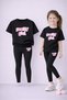 Girl's T-Shirt Leggings Set 100% Cotton Flexible Comfortable Casual Sports Mommy and Daughter Combination