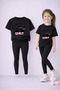Girl's T-Shirt Leggings Set 100% Cotton Flexible Comfortable Casual Sports Mommy and Daughter Combination