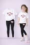 Girl's T-Shirt Leggings Set 100% Cotton Flexible Comfortable Casual Sports Mommy and Daughter Combination