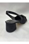 Ll2712 large size satin material stone decorated butterfly bow detail high heel shoe - 5