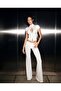 Agraflı Demir Geçmeli Top Layer Waist Flared Pants Double Suit Li Stretch Fabric S Stretchy Umaş - 2