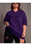 Be Real Women's Large Size Oversized Printed Crew Neck Cotton T-Shirt Relaxed Fit Unisex Sevgili Ko