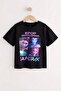 Girl's Kpop Demon Hunters Printed 100% Cotton Oversize Summer T-Shirt - 4