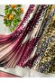 Patterned Chiffon Boho Lined Flared Skirt - 2