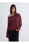 Esvab • Modern & Distinctive Wide Roba Collar Blouse