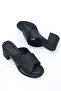 Nvl 795 Cross-Strapped Thick Heeled Slippers - 3